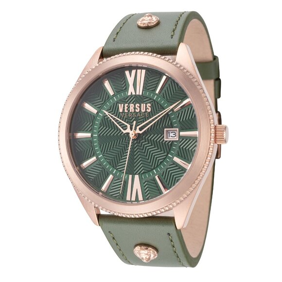 Men's Versace 44mm Green Dial Watch New